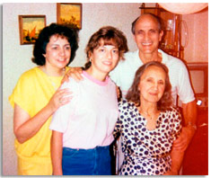 Nancy Tuzzolino with her family